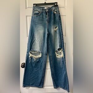 Wide leg jeans size 3